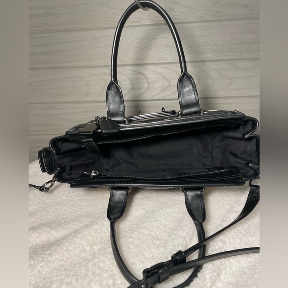 Coach Retail Quilted Exotic Swagger 27 - Rare item in black white and snakeskin - Picture 12 of 13